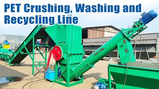 PET Plastic Crushing Washing and Recycling Line  Efficient Waste Management Solutionplastic [upl. by Rustice]