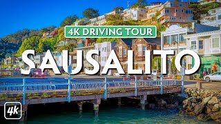 SCENIC DRIVE from SAUSALITO to MARIN HEADLANDS CALIFORNIA – 4K Ultra HD Road Trip [upl. by Ihcelek]