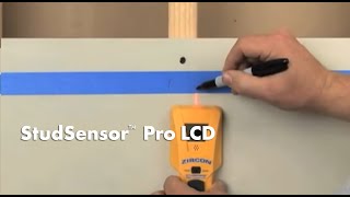 How to Use a Zircon StudSensor Pro LCD Stud Finder to Find Wall Studs [upl. by Fowle951]