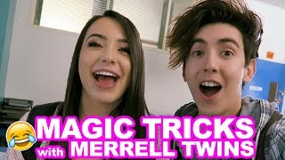 MAGIC TRICKS WITH MERRELL TWINS  Bobby Mares [upl. by Mela47]