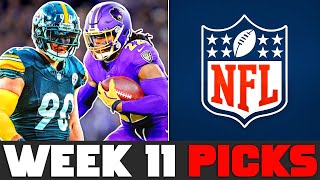 NFL WEEK 11 PICKS 2024 [upl. by Sparkie]