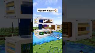 Minecraft Survival Modern House 🏠 minecraft [upl. by Alleinnad]