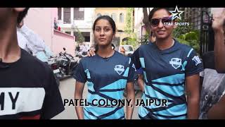 Harmanpreet Kaur amp Jemima Rodrigues Play Gully Cricket in Jaipur [upl. by Asselim307]