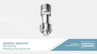 Lechler MicroWhirly Series 566 Rotating Cleaning Nozzle  Tank Cleaning Nozzle [upl. by Noiemad]