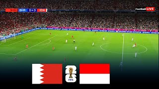 BAHRAIN vs INDONESIA  FIFA World Cup 2026™ Qualifiers  Full Match  Realistic PES Gameplay [upl. by Bopp]