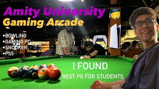 Amity university noida best facilities 😱  Ps5 gaming pc  bowling pg in noida [upl. by Sakram]