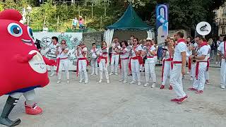 Peña Baiona avec la phryge paralympique aux Arènes de Lutèce BHO 94 [upl. by Rube]