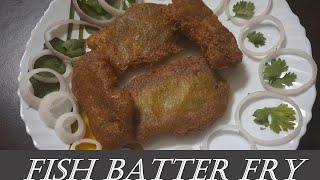 Fish batter fry recipe  Bengali style  bhetki fish recipe vetkifish [upl. by Asseret]