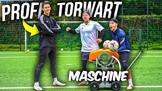 PROFI TORWART VS 3000€ BALLMASCHINE FUßBALL CHALLENGE [upl. by Capriola155]