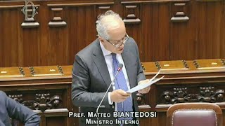 Il Ministro Piantedosi al question time alla Camera dei Deputati 03072024 [upl. by Sagerman]