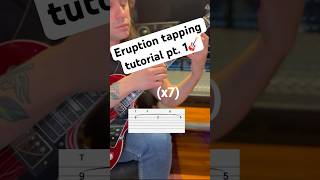 Van Halen’s eruption guitar tapping lesson tutorial guitar guitarlesson vanhalen guitartapping [upl. by Acinomal]