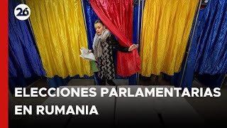 EUROPA  Se desarrollan elecciones parlamentarias en Rumania [upl. by Gretal161]