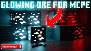 NEW GLOWING ORES TEXTURE PACK 🤩 MCPE 12071 MINECRAFT PE 100 WORKING  MCPE GLOWING ORES PACK [upl. by Aydni]