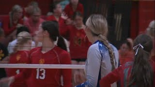 Massac County takes down Murphysboro in high school volleyball [upl. by Wack]