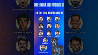 All Time India ODI World Cup Playing 11 🏏🇮🇳 india worldcup playing11 [upl. by Rovit367]