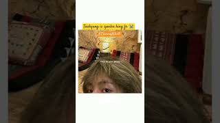 Taehyung funny shok taehyung funny bts btsarmy kpop btsarmyritu [upl. by Auhsot]