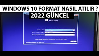 Windows 10 Format Atma  CDsiz  Programsız [upl. by Lehar]