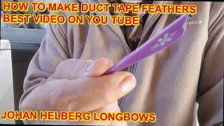 HOW TO MAKE DUCT TAPE FEATHERS BEST VIDEO ON YOU TUBE [upl. by Llemej51]