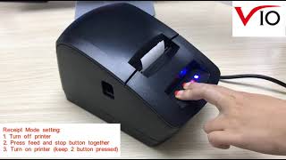 Switching between receipt mode and label mode of GP 2120TU Thermal Printer [upl. by Shari]