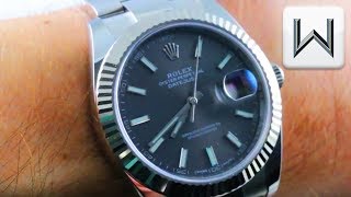 Rolex Datejust 41 White Gold  Stainless Steel 126334 Luxury Watch Review [upl. by Yspyg]