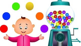 Learn Colors With Ball Machine  Colors Learning For Children  Jam Jammies Nursery Rhymes [upl. by Sonny]