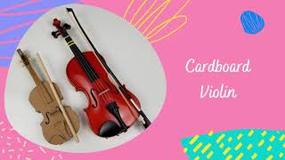 How to make Cardboard Violin [upl. by Blanch]