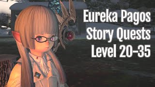 FFXIV Eureka Pagos Story Quests Level 2035  Stormblood [upl. by Nothgiel356]