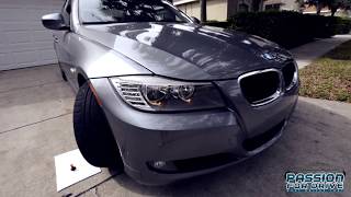 BMW E90 LED Turn Signals amp Angel Eyes Bulb Install [upl. by Nwahsad384]