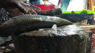 Amazing Cutting With Knife  Big Megel Fish Cutting In Fish Market BD [upl. by Gonnella]