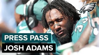 RB Josh Adams Discusses His Mindset Heading Into Week 5 amp More  Eagles Press Pass [upl. by Gaivn]