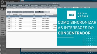 Como sincronizar as interfaces do Concentrador [upl. by Adekram]