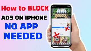 How To BLOCK ADS on iOS iPhone No App NEEDED [upl. by Shermy30]