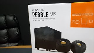 Parlantes Creative Pebble Plus 2024  Prueba de sonido [upl. by Bedwell]