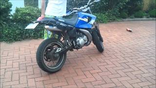 Yamaha DT 125 X Giannelli Komplettanlage [upl. by Catlee]