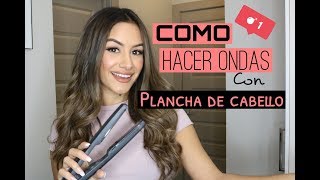 COMO HACER ONDAS CON PLANCHA Y EXTENSIONES  GABY ARRIA [upl. by Snebur]