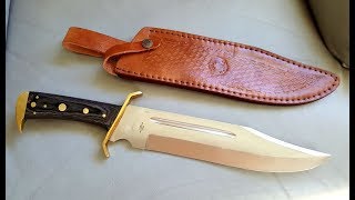 BigKnife Review Timber Rattler Western Outlaw Bowie Knife [upl. by Alecram18]