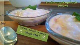 Eis selber machen in 5 Minuten ohne maschine  Vegetarisch  Low Cal Rezept [upl. by Nandor]