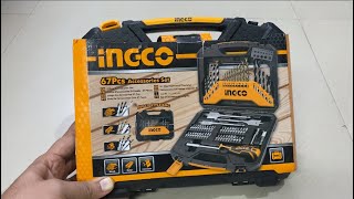 INGCO 67Pcs Accessories Set  Full Unboxing [upl. by Nyrtak]