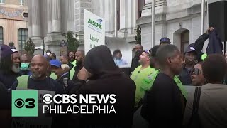 Last day for Philadelphias largest municipal union to vote on possible strike  Digital Brief [upl. by Kcirdled]