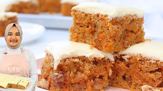 Super easy amp moist CARROT CAKE recipe to feed a crowd Carrot sheet cake [upl. by Itirahc666]