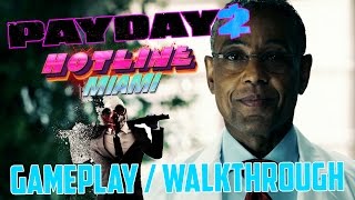 Payday 2 Hotline Miami DLC  Day 1 The Dentist  Gameplay  Walkthrough [upl. by Arba]