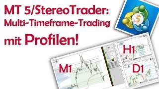 MT5StereoTraderTutorial 🤓 Arbeiten mit Profilen  MultiTimeframeTrading [upl. by Alocin]