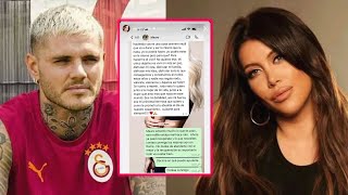 SIGUE LA NOVELA TURCA Wanda Nara se cansó de las críticas y expuso su chat con Mauro Icardi [upl. by Niamrahc]