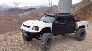 Testing 1 2003 Nissan Frontier Long Travel Build 2wd [upl. by Rauscher]