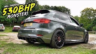 THIS MRC TUNED STAGE 2 530BHP AUDI RS3 IS A MONSTER PLUS WIN WITH BOTB [upl. by Rebm560]