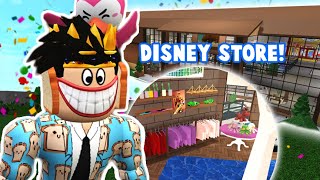 ADDING A NEW BLOXBURG DISNEY STORE IN MY MALL were almost DONE [upl. by Trebuh]