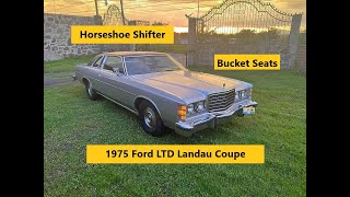 Rare Bucket Seat Horseshoe Automatic LTD  1975 Mexican Spec Ford LTD Coupe  40917G [upl. by Eleanora]