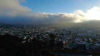 Life in FF ⏩ Fog boiling over the San Francisco Mission [upl. by Burgener]