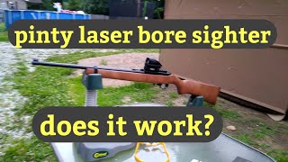 sighting in the pinty reflex sight on a Ruger 1022 using a pinty laser bore sighter [upl. by Holleran441]