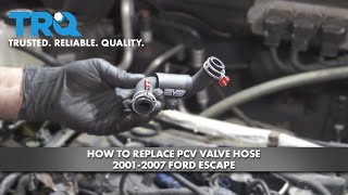 How To Replace PCV Valve Hose 20012007 Ford Escape [upl. by Alek]